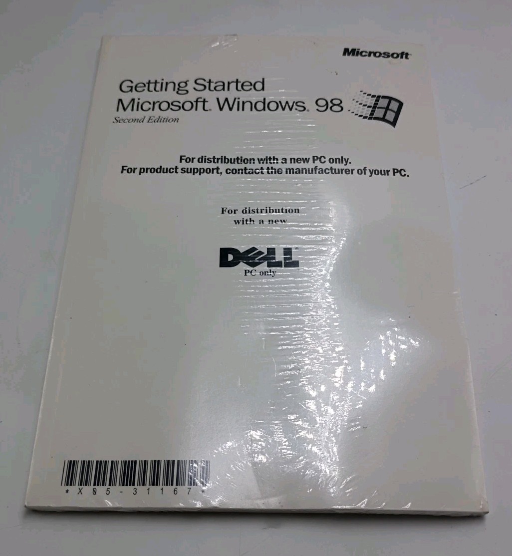 Getting Started Microsoft Windows 98 Second Edition for Dell PC - CD & Booklet