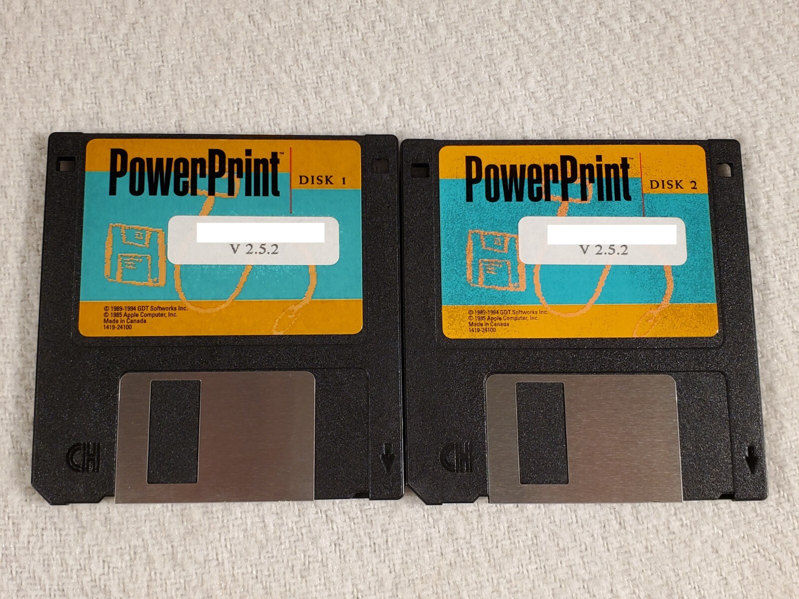 ITHistory 1994 Macintosh PowerPrint v2.5.2 GDT Software 3.5" Floppy