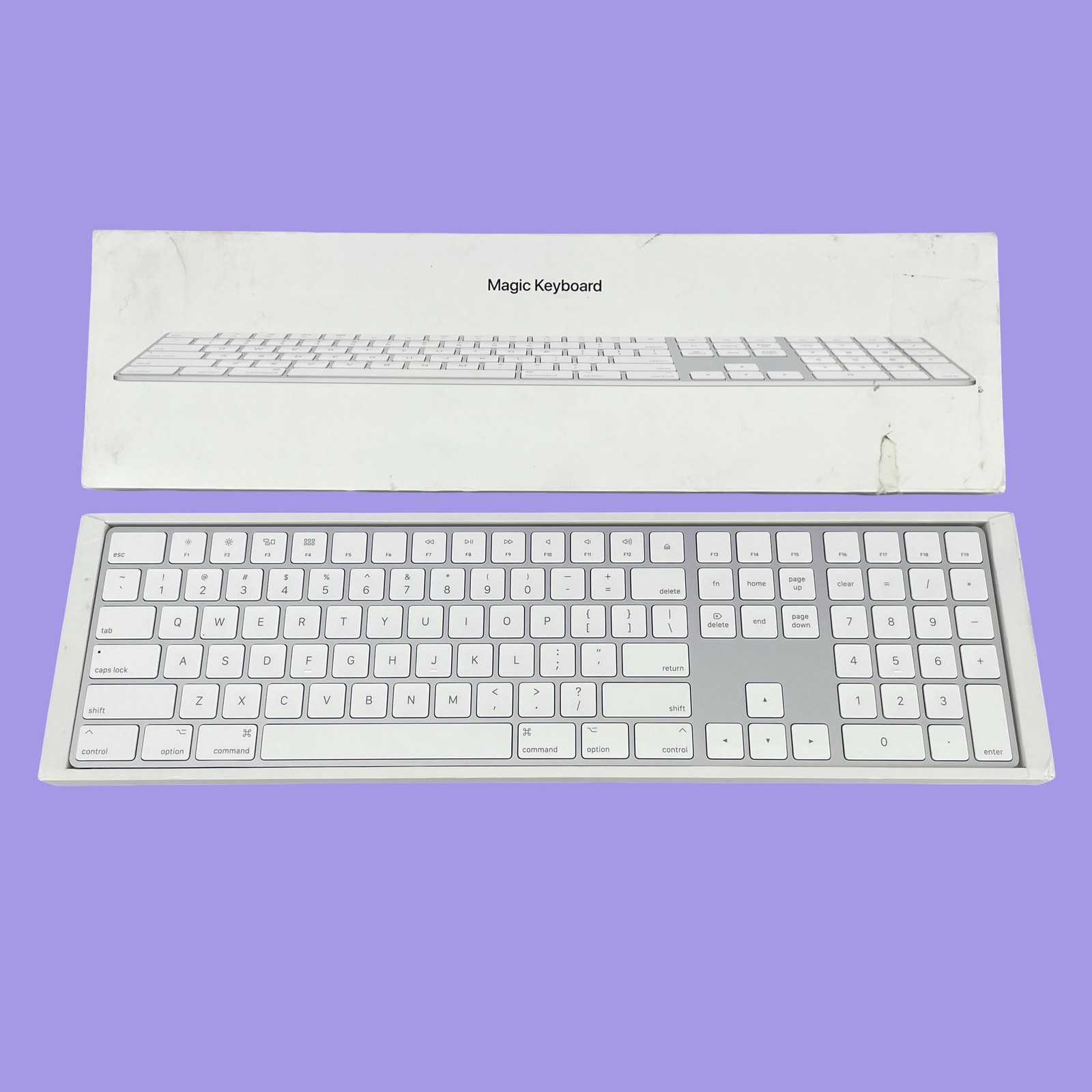 Apple Magic Keyboard A1843 Full Size w/ Numeric Keypad - White