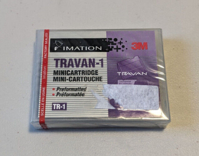 New Sealed Imation 3M TRAVAN-1 TR-1 400MB/800MB Minicartridge