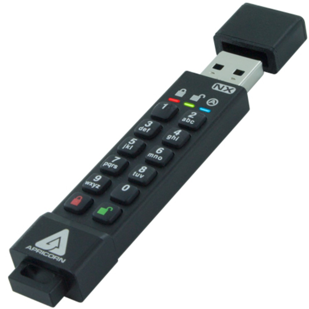 Apricorn Mass Storage Ask3-Nx-64Gb 64Gb 256-Bit Aes Xts Hw Encrypted Secure Usb