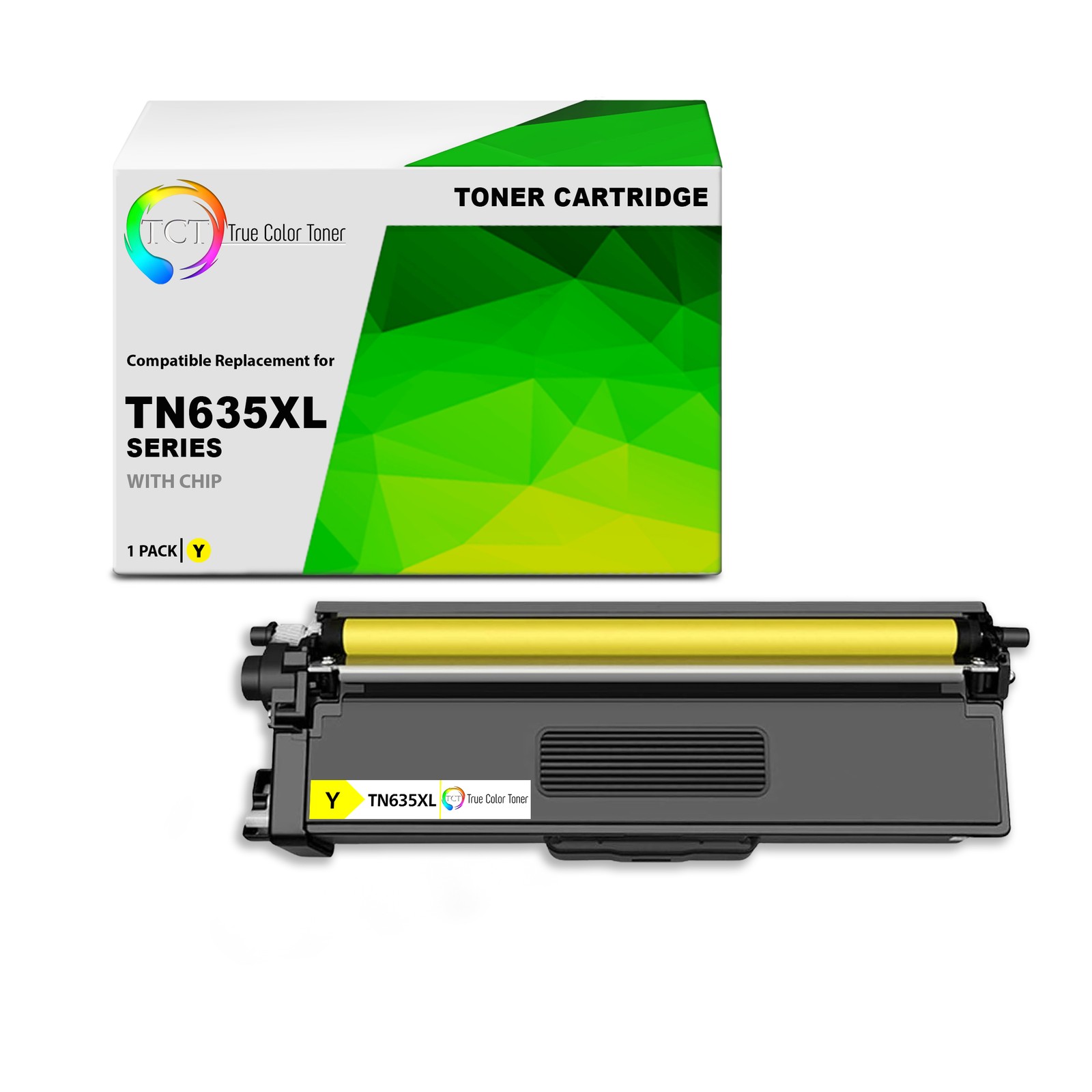 TCT Compatible Yellow Toner Cartridge Replacement for Brother TN635XL – 1-Pack