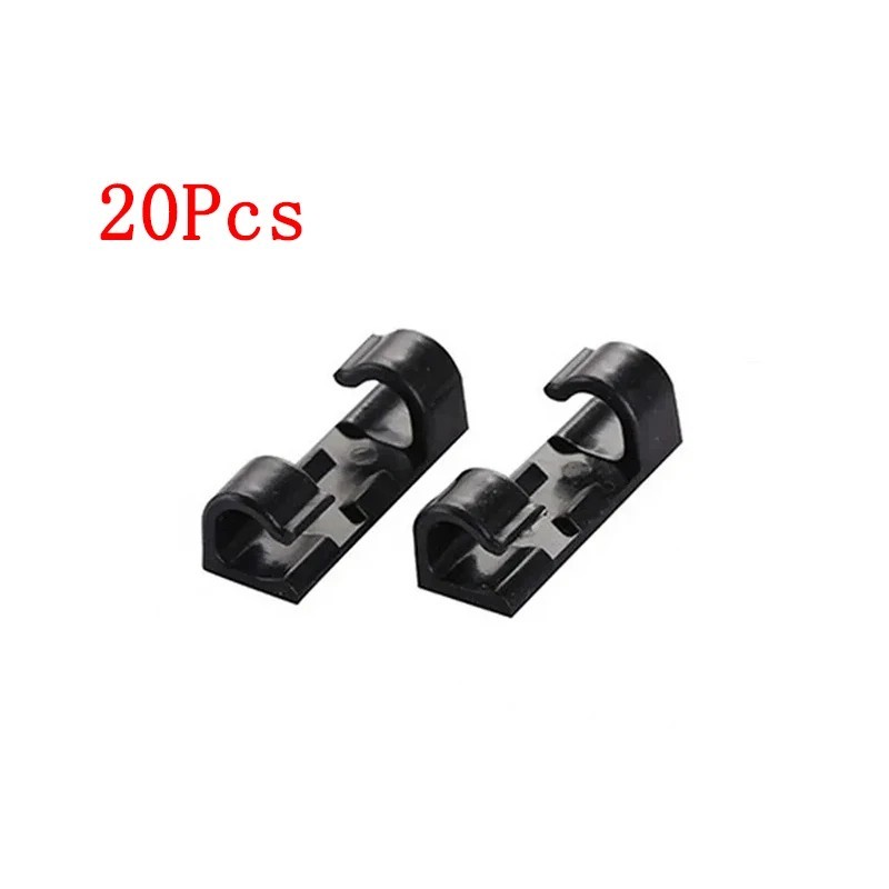 20Pcs Cable Organizer Clips Desktop Cord Holder USB Charging Wire Management
