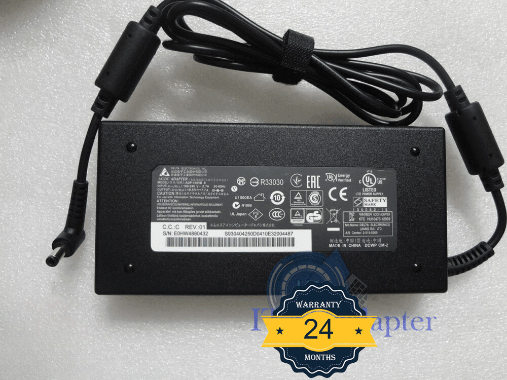 Original Delta 19.5V 7.7A ADP-150VB B For Gigabyte AERO 15W V8-BK4 150W Adapter
