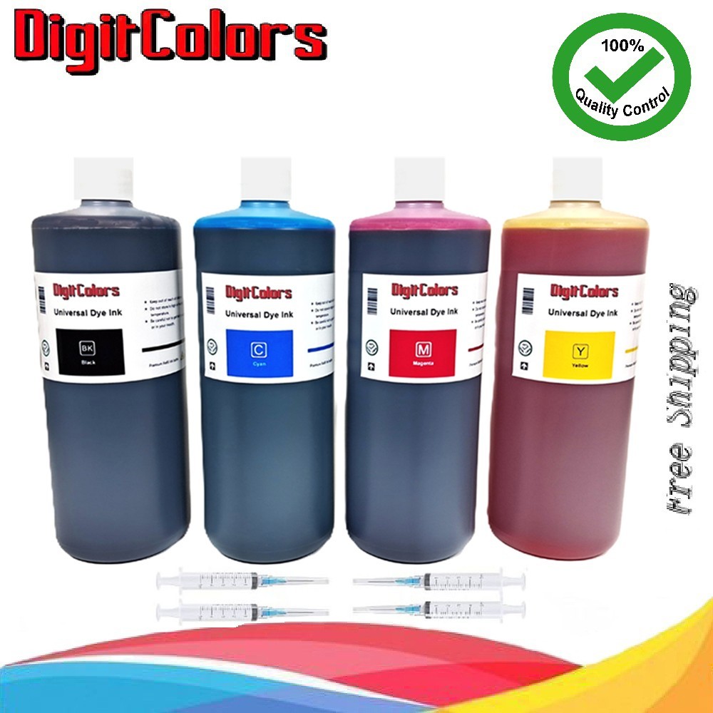 4x1000ml Ink cartridge refill kit bottles for HP Canon Epson Dell Brother Kodak