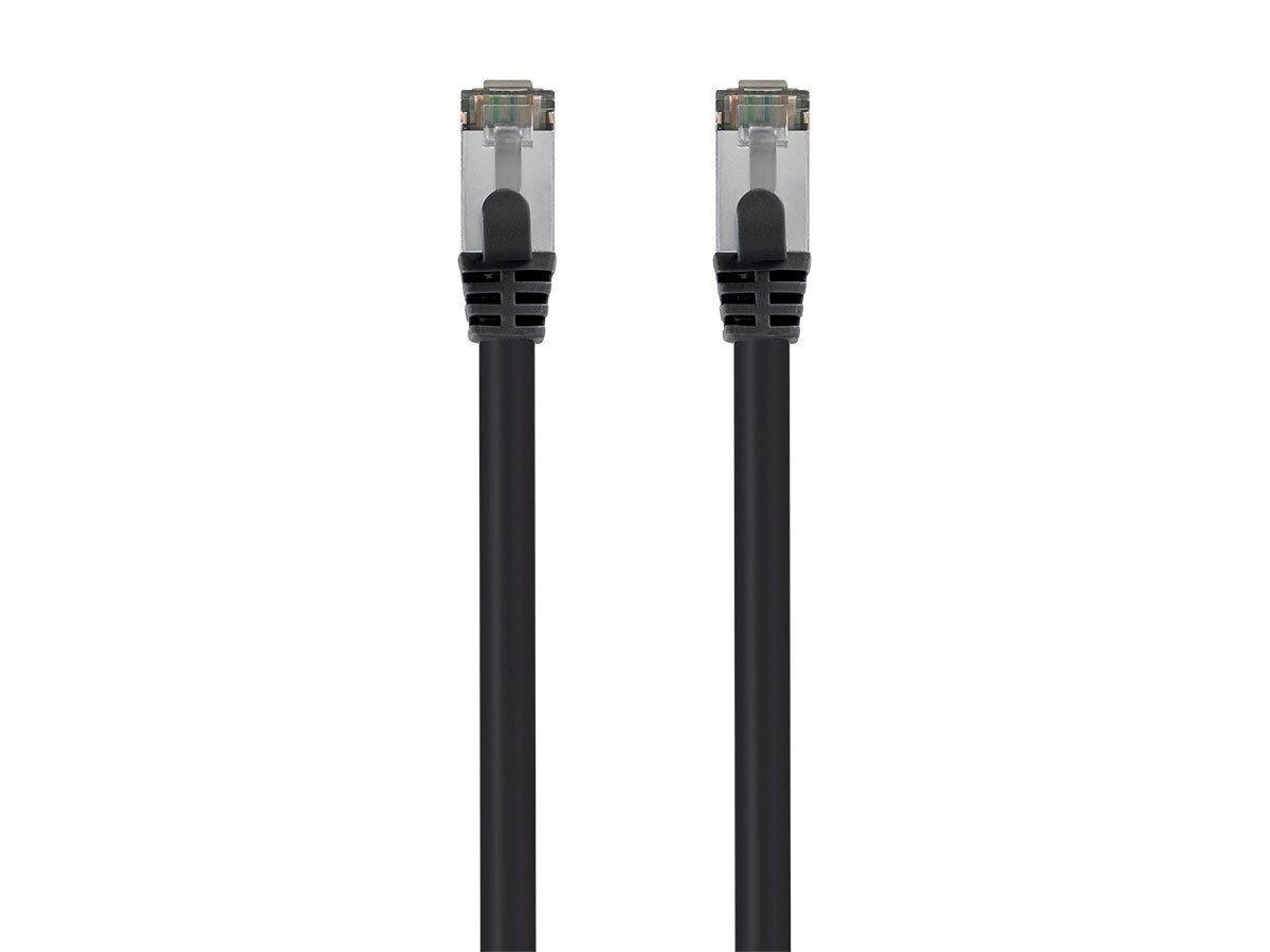 Monoprice Cat8 26AWG S/FTP Ethernet Network Cable - 50ft - Black, 2GHz, 40Gbps