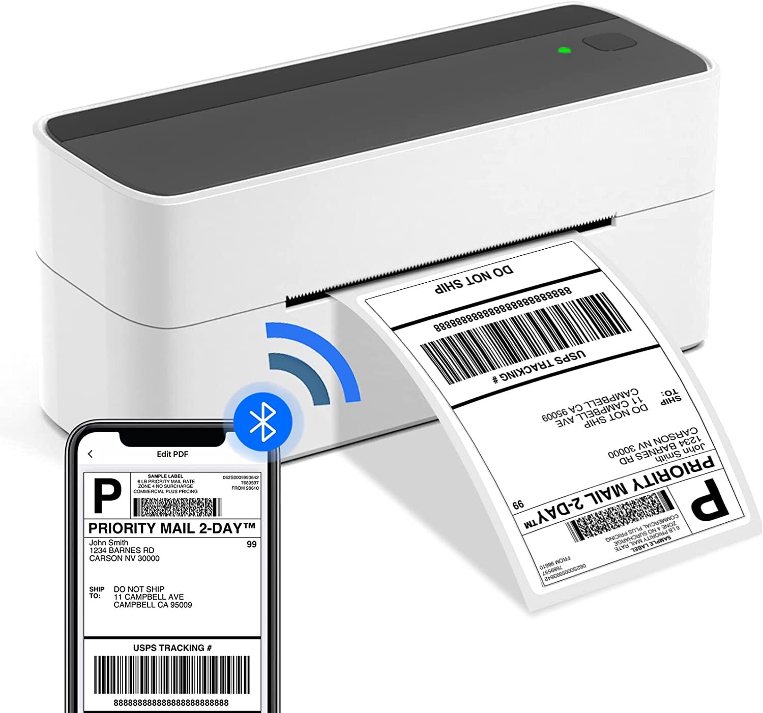 Phomemo Bluetooth Thermal Shipping Label Printer 4x6 for Amazon Label Maker Lot