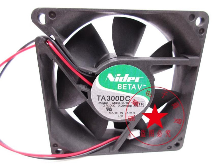 1PC NIDEC TA300DC M33406-16 8025 12V 0.29A 8CM 2-wire cooling fan