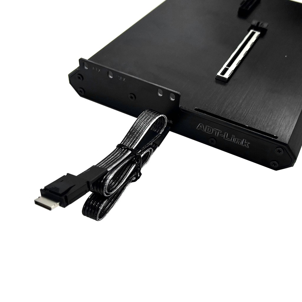 ADT-Link K993H-BK10 OCuLink eGPU Dock PCIe 5.0 128Gbps Open Aluminum Frame