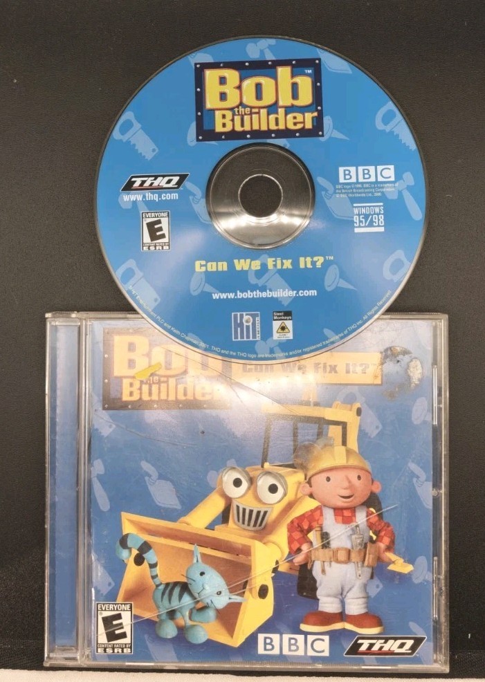Bob the Builder Can We Fix It - PC CD Rom - Complete w/ Manual