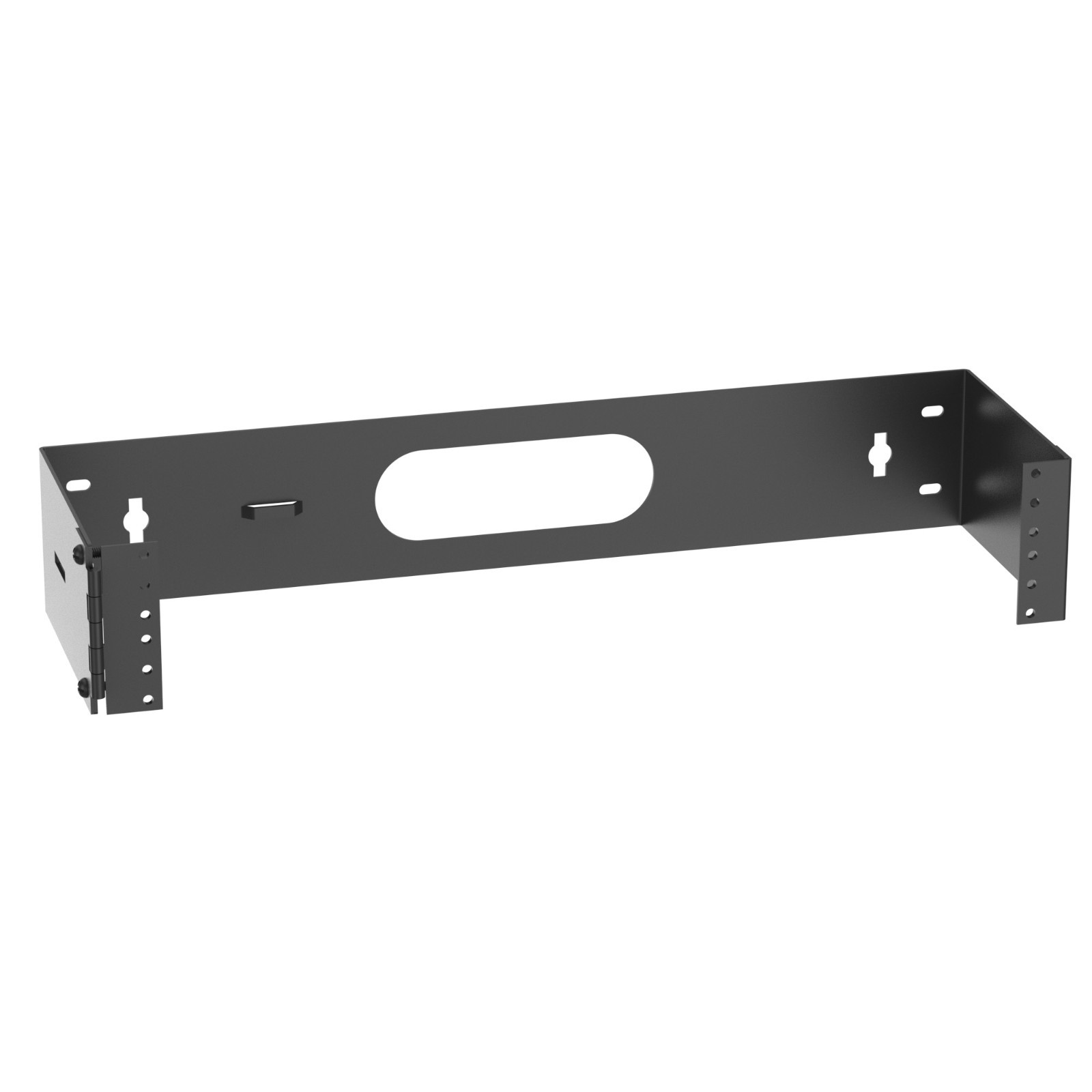 Panduit WBH2 2RU Rack 6.26 inch Deep Hinged Wall Mount Bracket Black