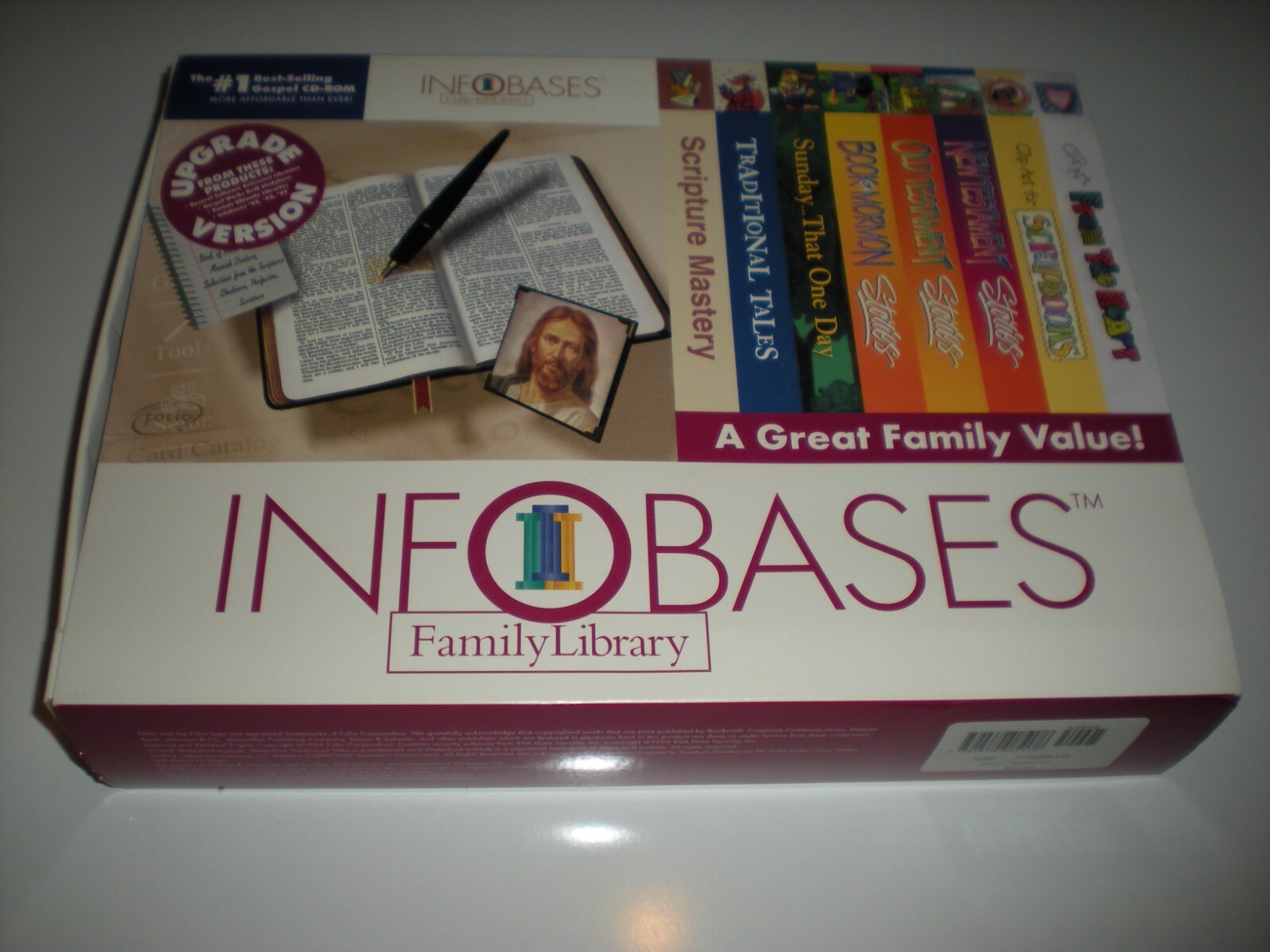 Infobases Family Library collection 1998 LDS very rare. Never sold. Infobase CDs
