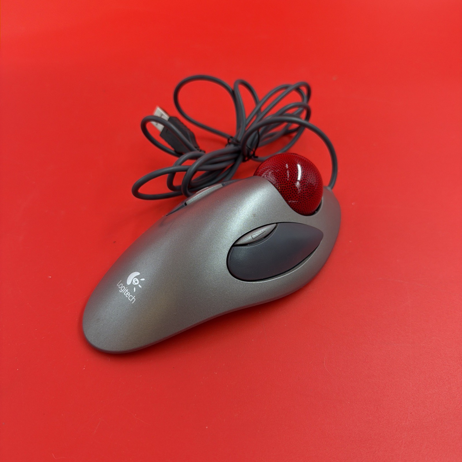 Logitech Ambidextrous Trackman Marble USB T-BC21 Mouse Trackball