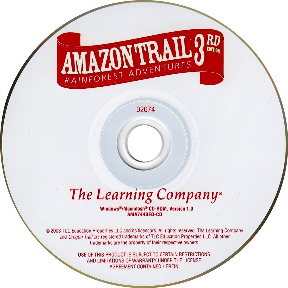 Amazon Trail 3rd Edition Rainforest Adventures Age 10+ New CD-ROM DISC Only