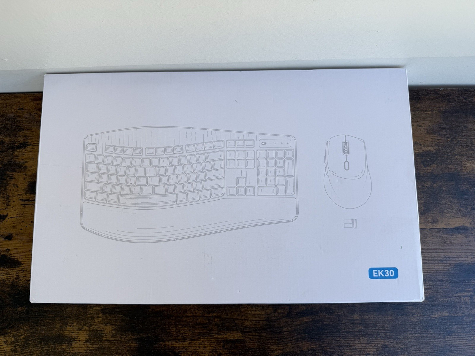 RECCAZR Ergonomic Wireless Keyboard Mouse Combo Wrist Rest Full Size NOB