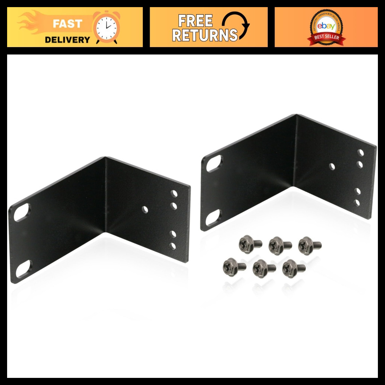 Steel Rackmount Kit for 19" Racks - Durable, Adjustable, Easy Installation