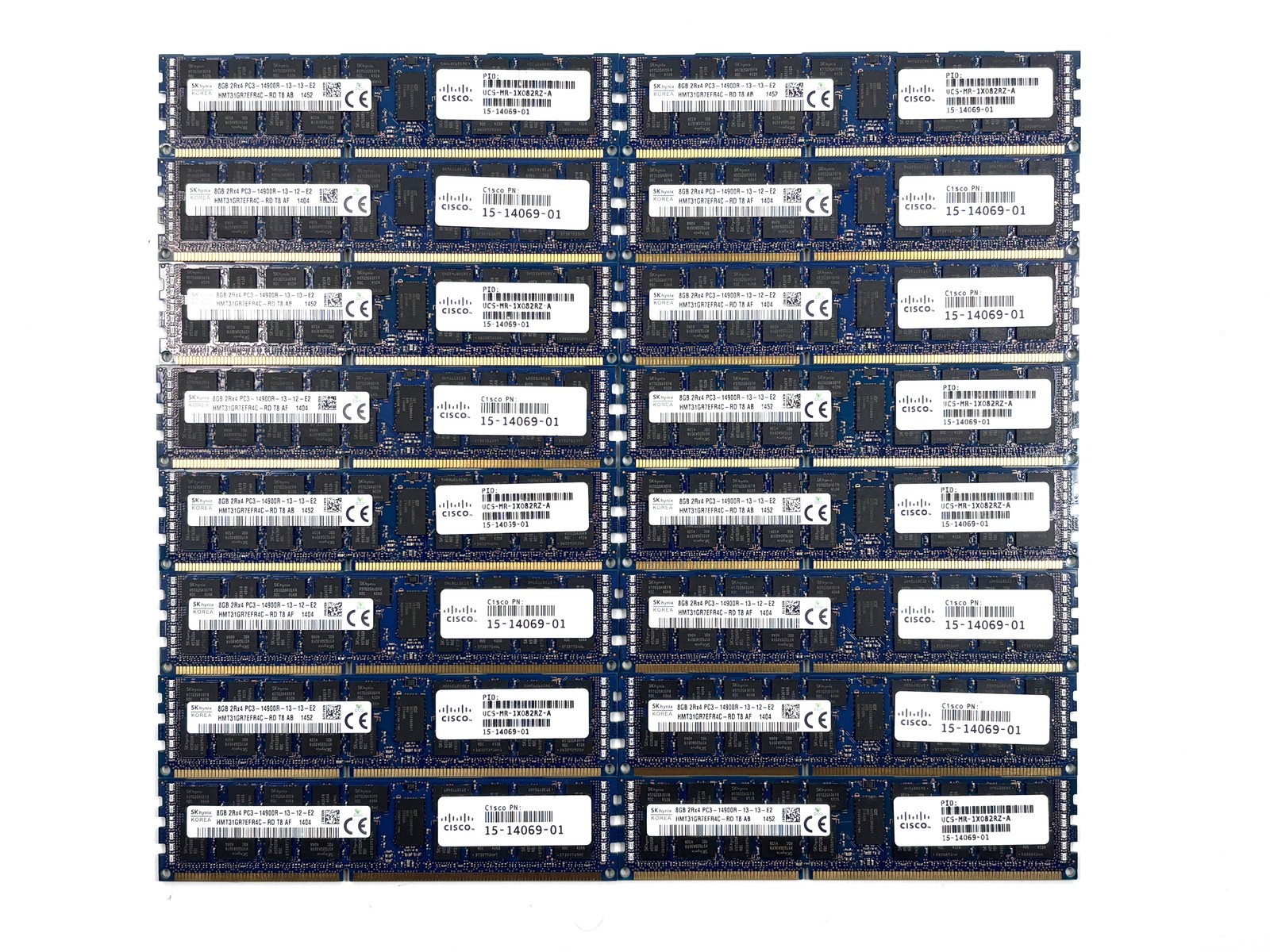 16x SK hynix 8GB PC3-14900R-13-13-E2 RAM / Memory