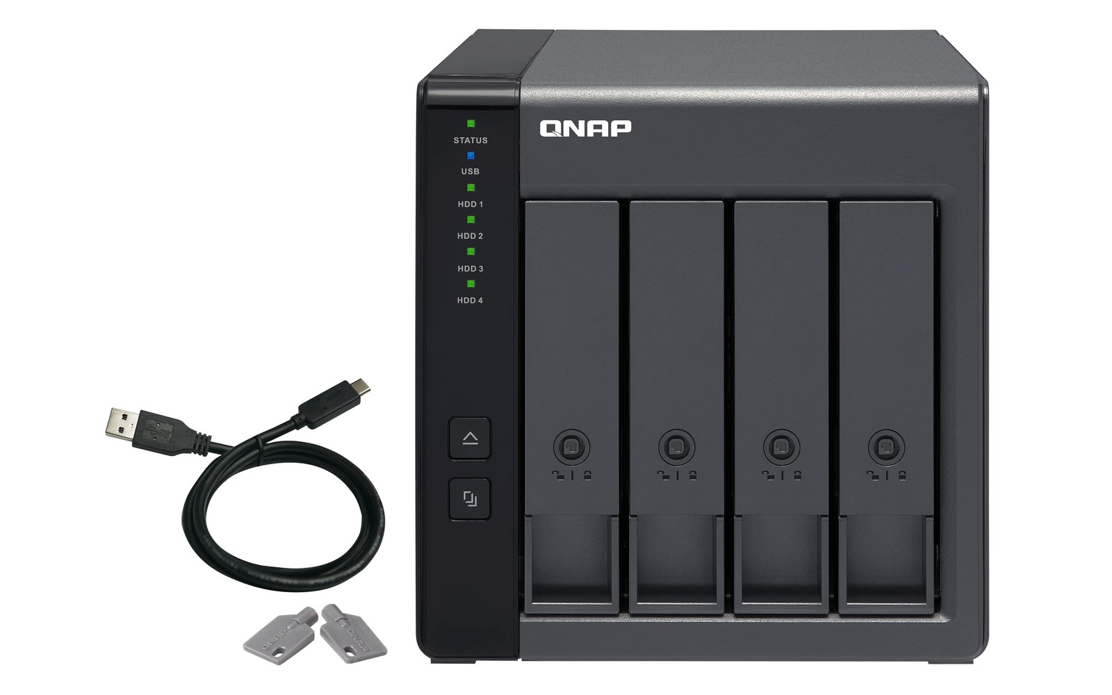 QNAP TR-004 4 Bay USB Type-C Direct Attached Storage (DAS) with hardware RAID (D