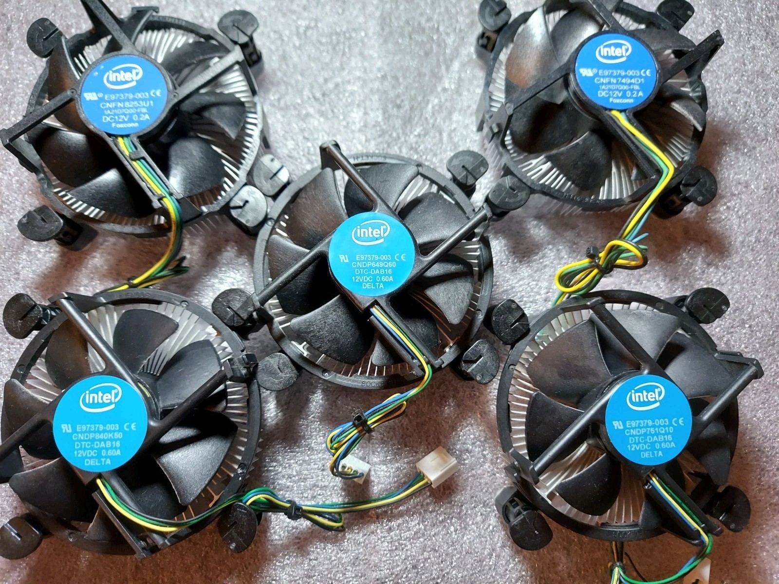 LOT Qty 5 Tested OEM Intel E97379-003 LGA 1151 LGA1150 CPU Fan / Heatsink Cooler