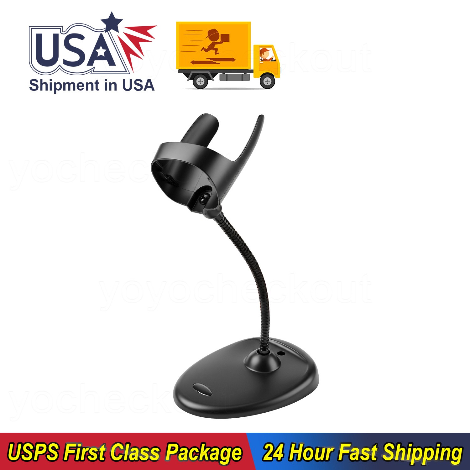 For Zebra Symbol LS2208 LI4278 DS2208 DS6800 DS8100 Barcode Scanner Holder Stand
