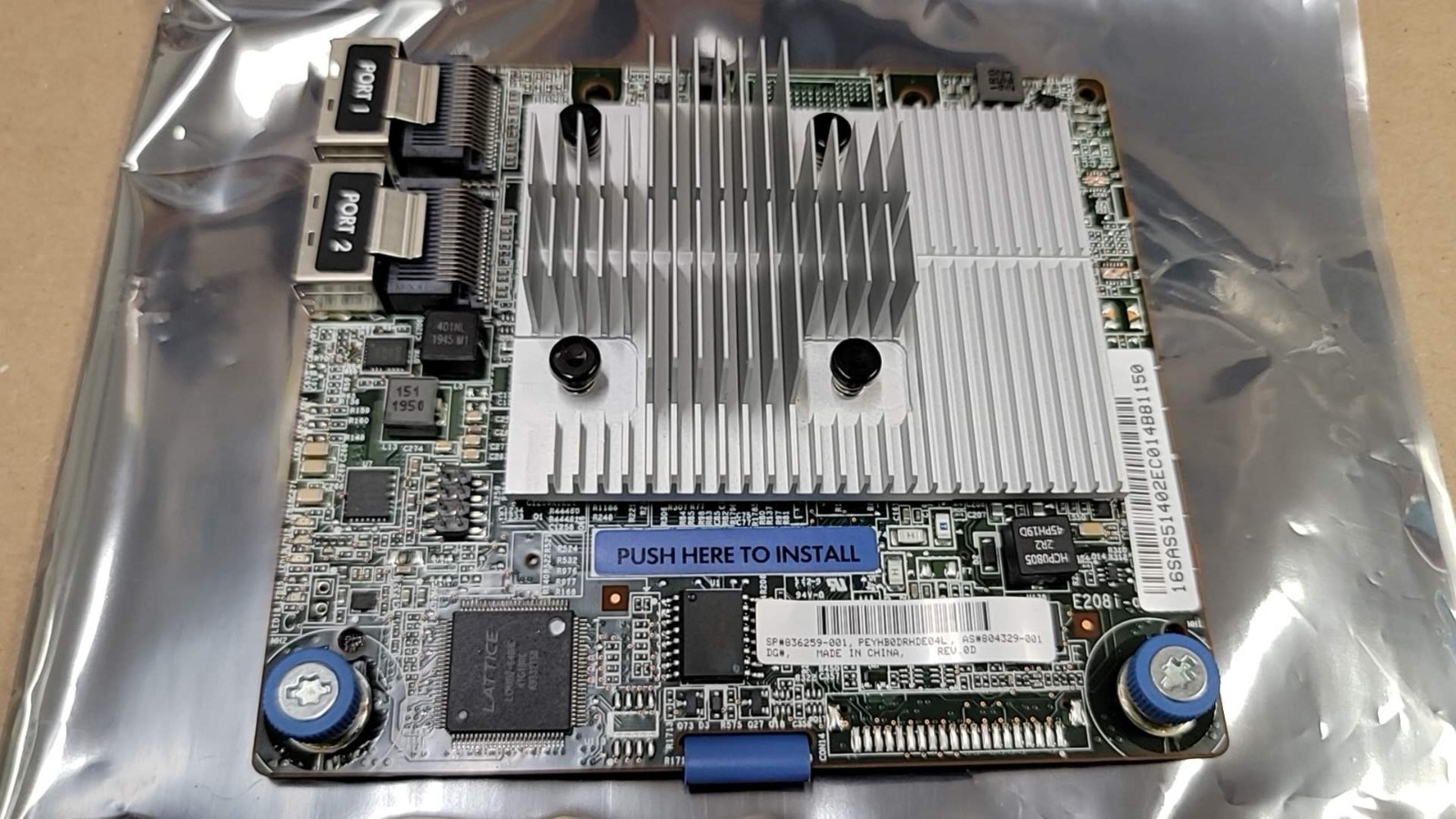 HP 836259-001 Smart Array E208i-a Gen10 12Gb/s SAS Raid Controller 804329-001