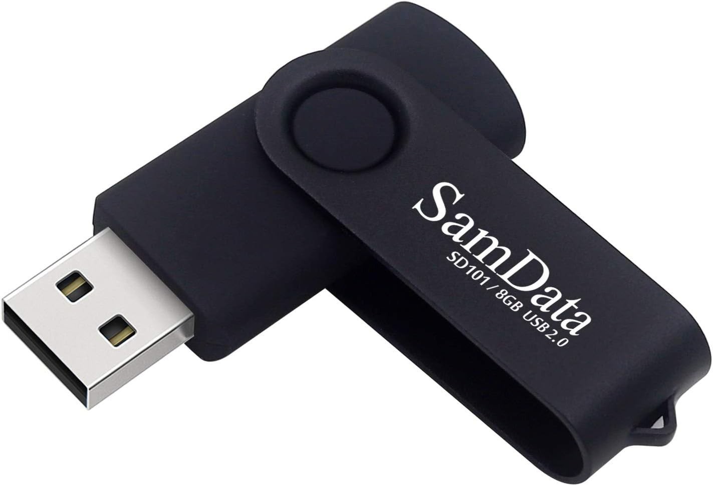 SamData USB Flash Drive 8GB 1 Pack USB 2.0 Thumb Drive Swivel Memory Stick Data 