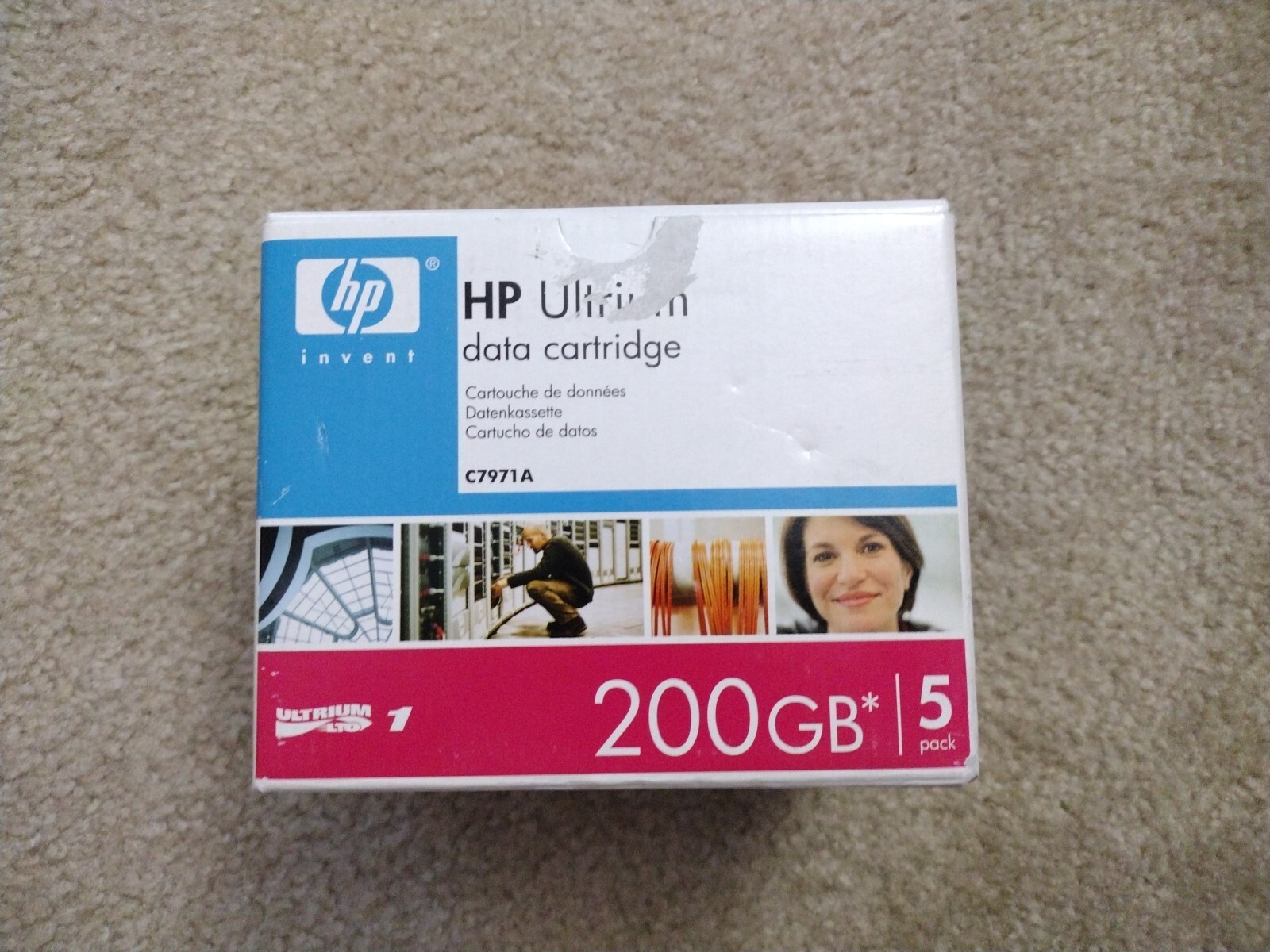 HP LTO-1 Ultrium C7971A 200GB Data Cartridge 5 Pack