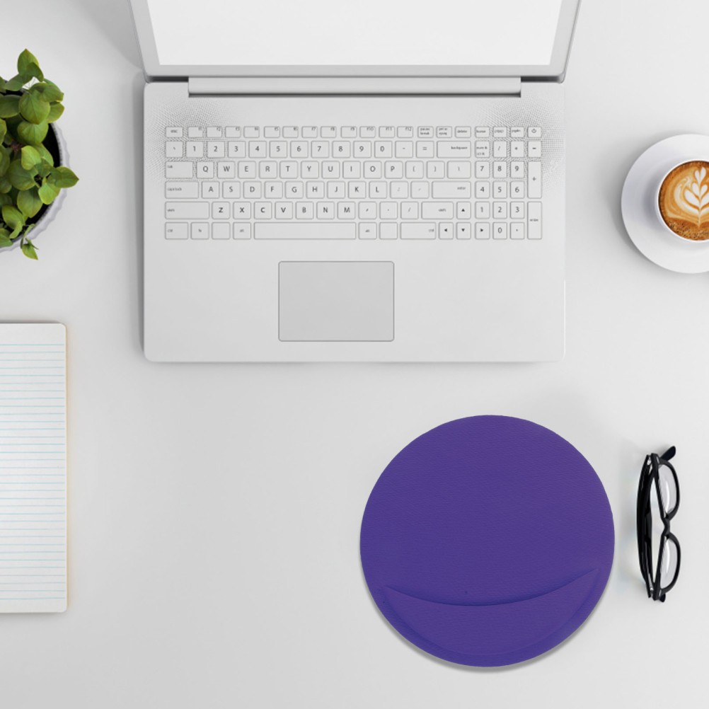 Office Mouse Pad Set 2Pcs with Reusable Wrist Rest and Non Slip Base