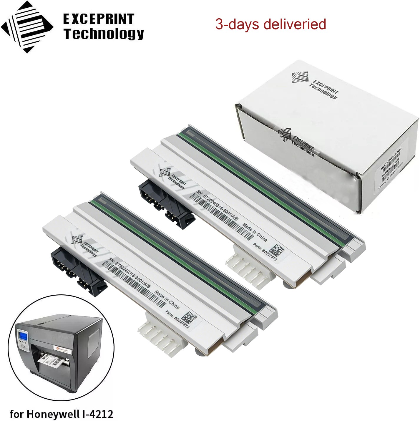 ✅ 2× 203dpi Printhead For Datamax I-4208 I-4212E I-ClassMark II PHD20-2278-01 ✅