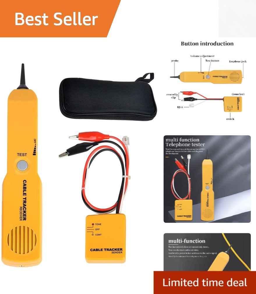 Battery-Powered Tone Generator Circuit Finder - Fast and Accurate Wire Detection