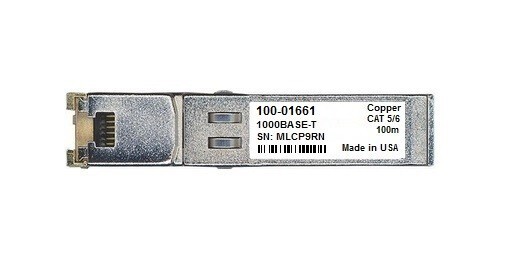 Calix 100-01661 compatible 1000BASE-TX SFP-T copper SFP 100m over RJ45 cable