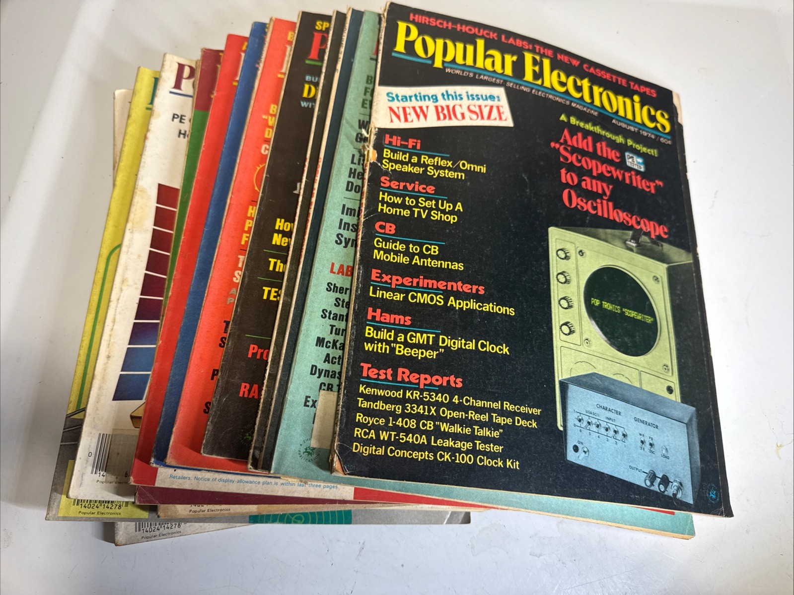Lot Of 13 Popular Electronics Magazines 1970s