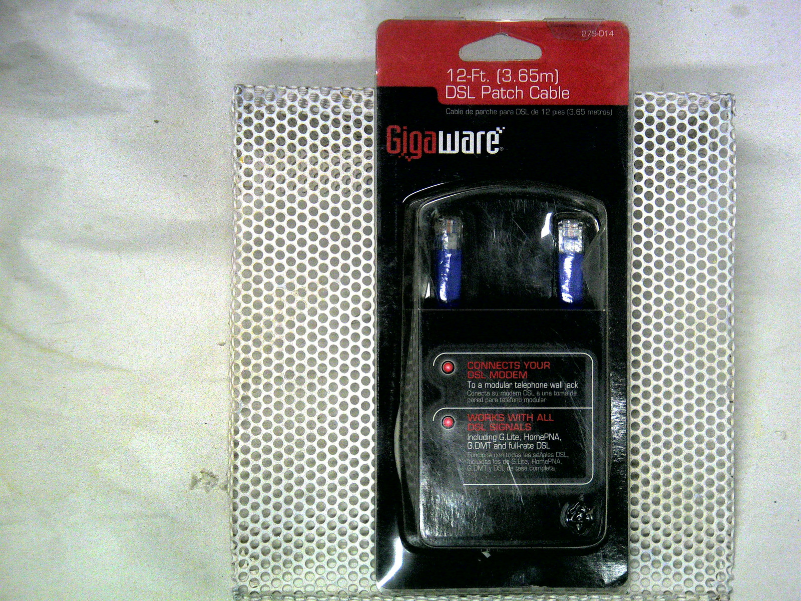 gigaware 12-ft dsl patch cable  2790014