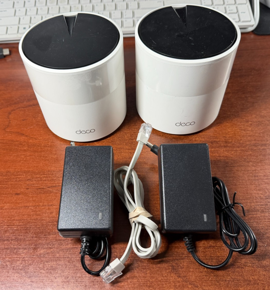 TP-Link Deco X55 AX3000 WiFi 6 Mesh 2-Pack Factory Reset + New Adapters