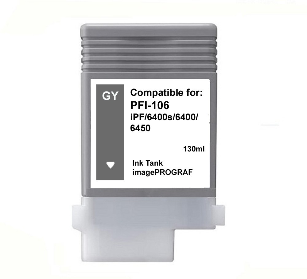 PFI-106 Gray Ink Cartridge for Canon IPF 6400s 6400 6450 PFI106GY