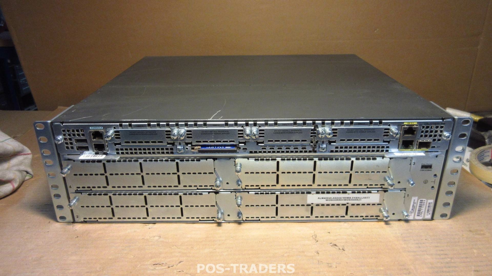 CISCO 3845 v01 Integrated Services Router, 2 GE ports, 1 SFP port SINGLE PSU