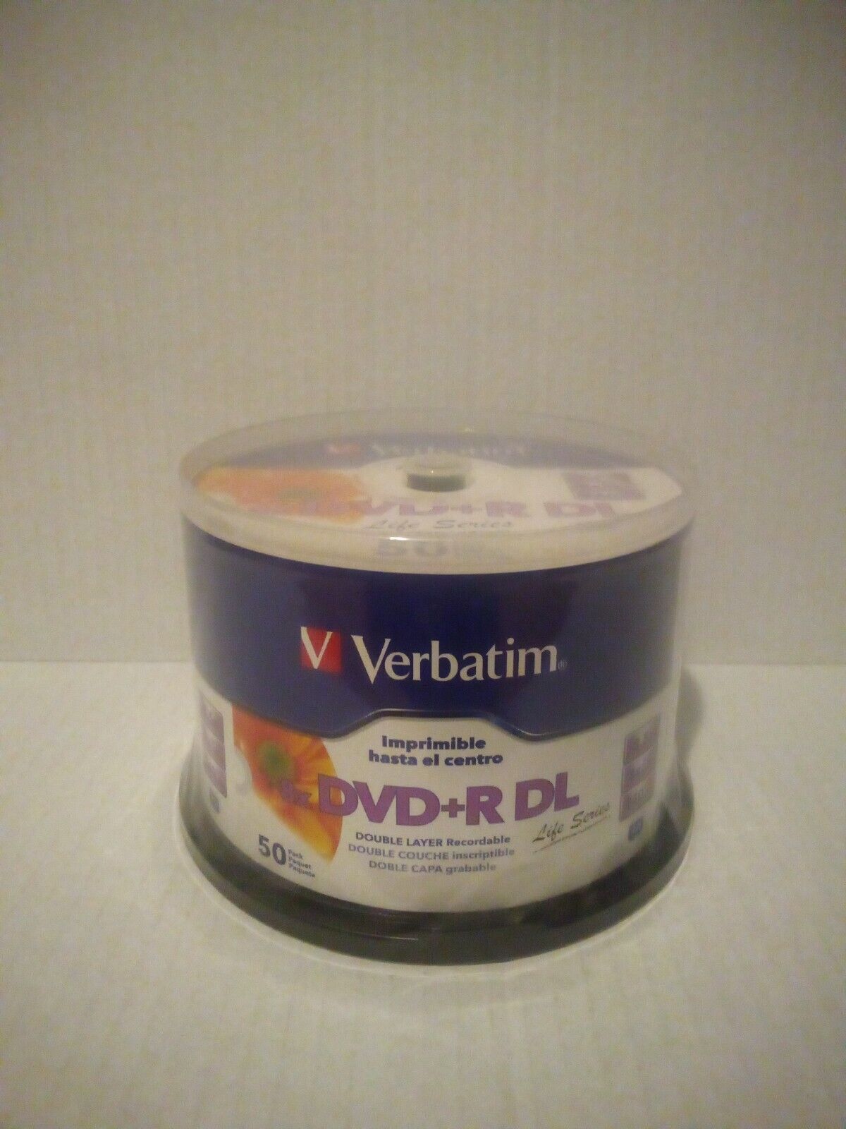 Verbatim Blank Hub Printable 8X DVD+R DL Life SeriesDouble Layer Recordable 50pk