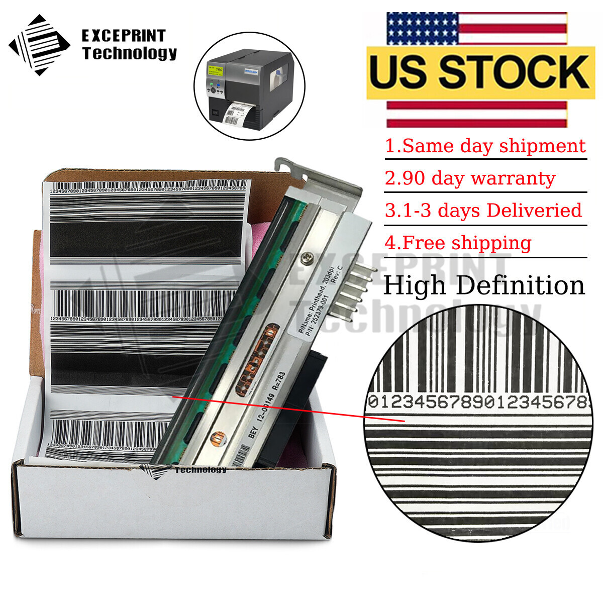 ✅ Printhead for Printronix T4M Printer Print head 203DPI 252379-001 IN STOCK ✅
