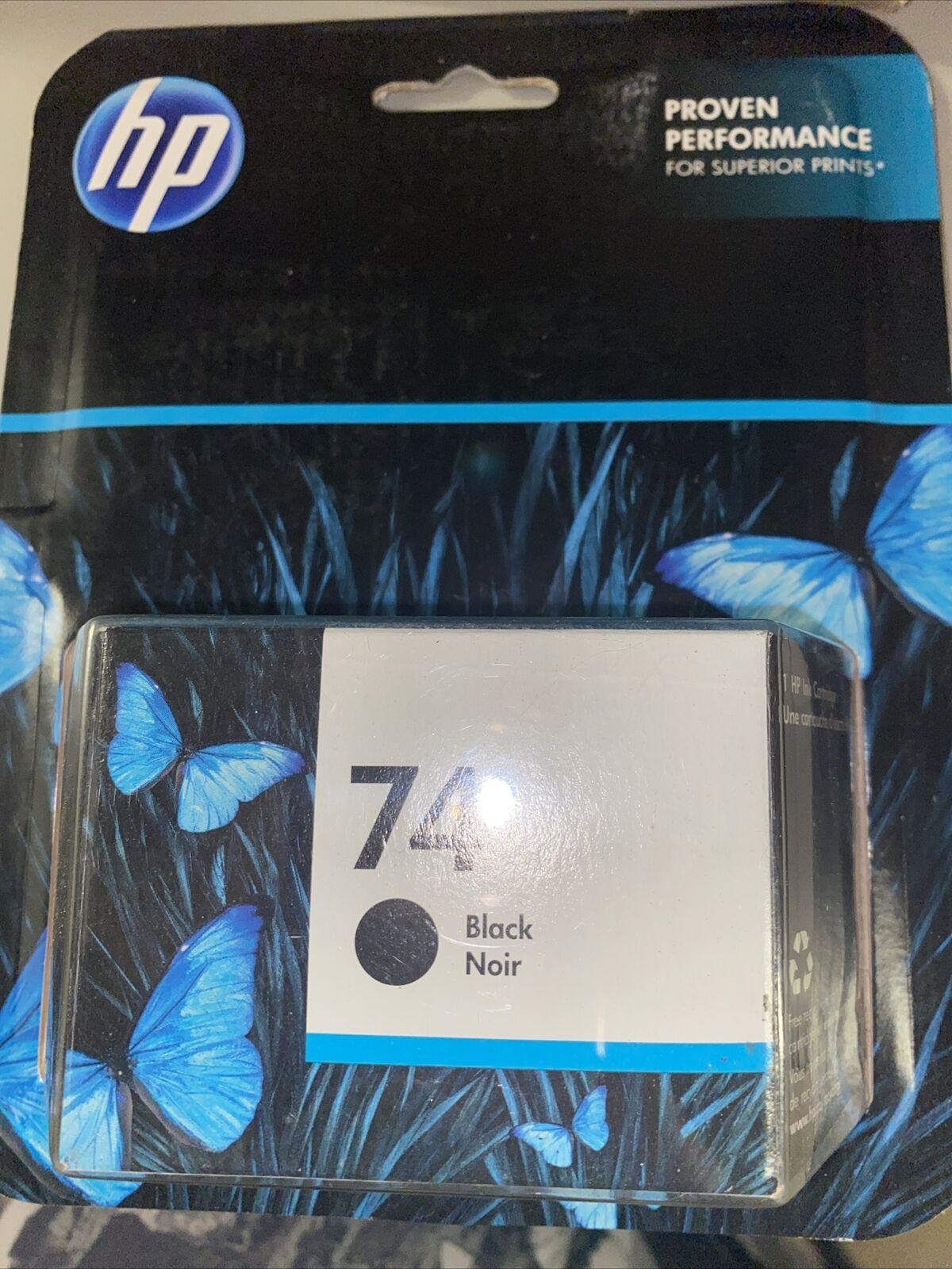 HP 74 Black Original Ink Cartridge CB335WN EXP 03/2018 NEW-Free Shipping