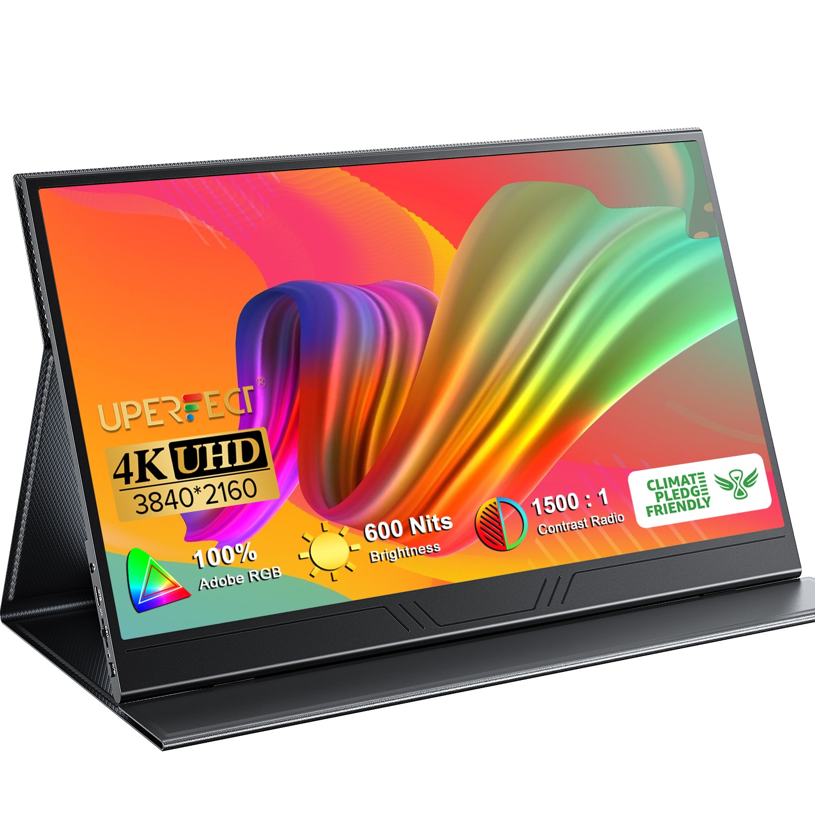 UPERFECT True 4K Portable Monitor 15.6" 600 Nits Second Display 100% Adobe RGB