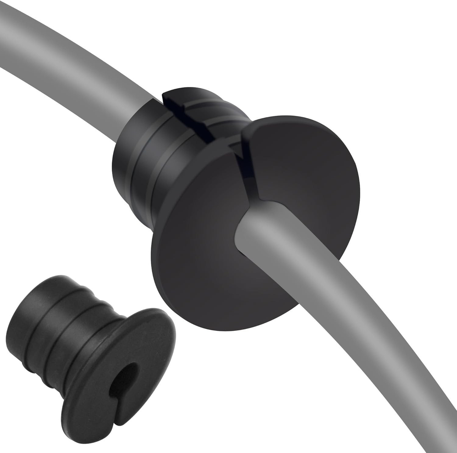 2 Pack Cable Grommet Routing Kit 3/4" Wall Hole Silicone Waterproof Wire Pass