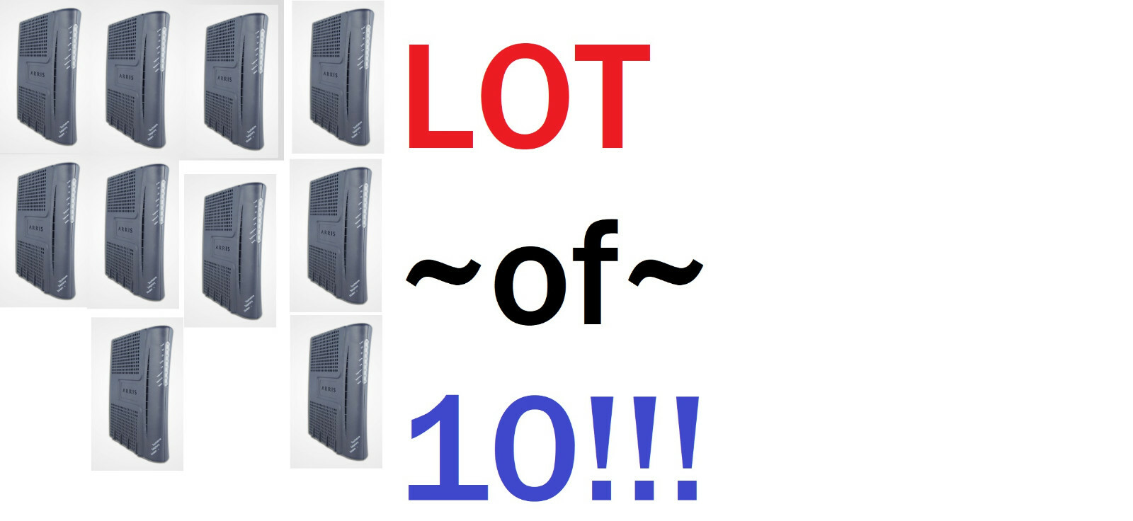 Lot of 10 ARRIS Touchstone TM502G DOCSIS 2.0 USB Telephony Modem - Black TESTED