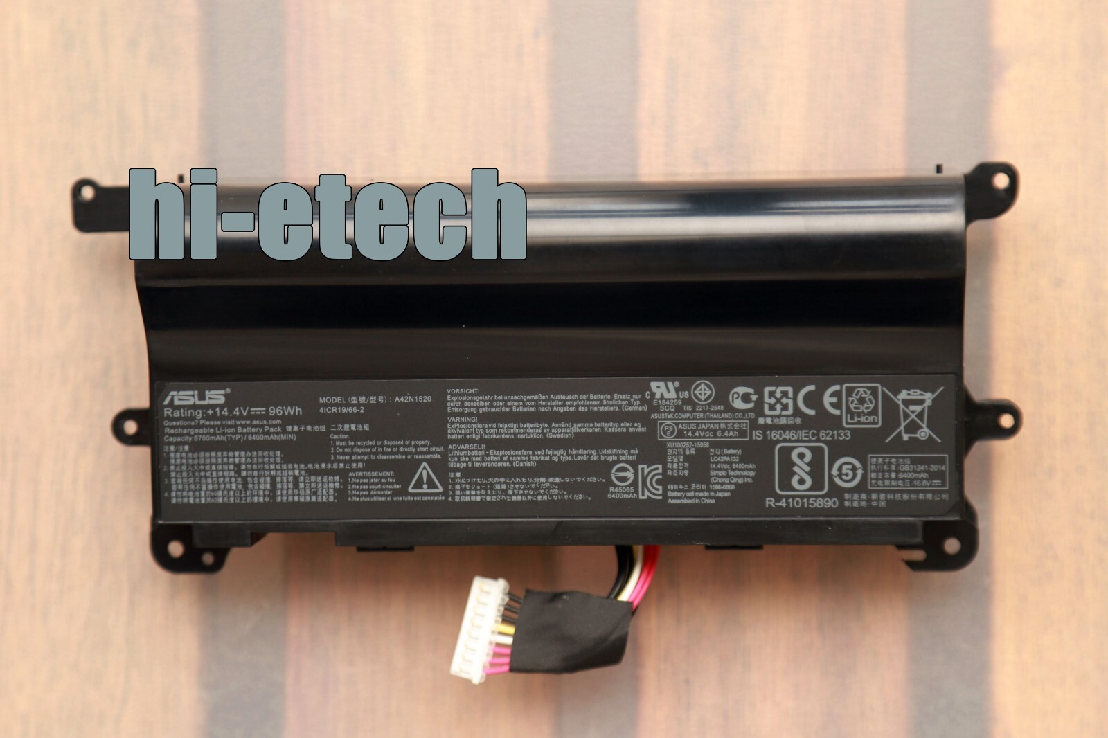 Genuine A42N1520 Battery for Asus ROG GFX72 GFX72VY G752VY GFX72VY6700 Series
