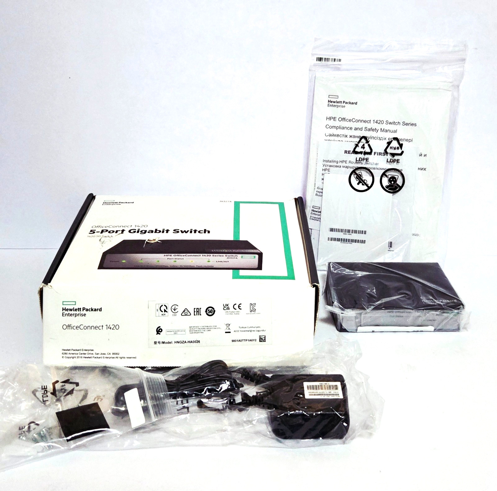 HEWLET PACKARD ENTERPRISE OFFICECONNECT 1420 5-PORT GIGABIT SWITCH (JH327A)