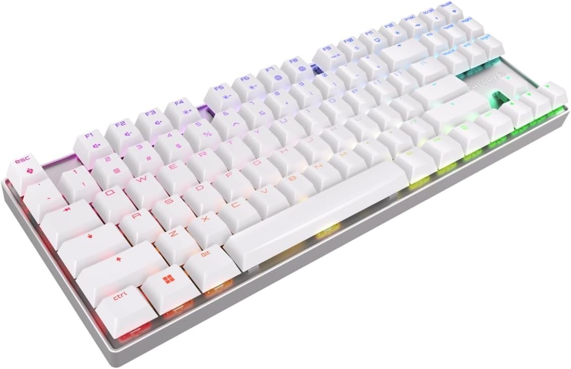 Cherry MX 8.2 TKL Wireless Mechanical Gaming Keyboard. (White, MX2A RED Switch)