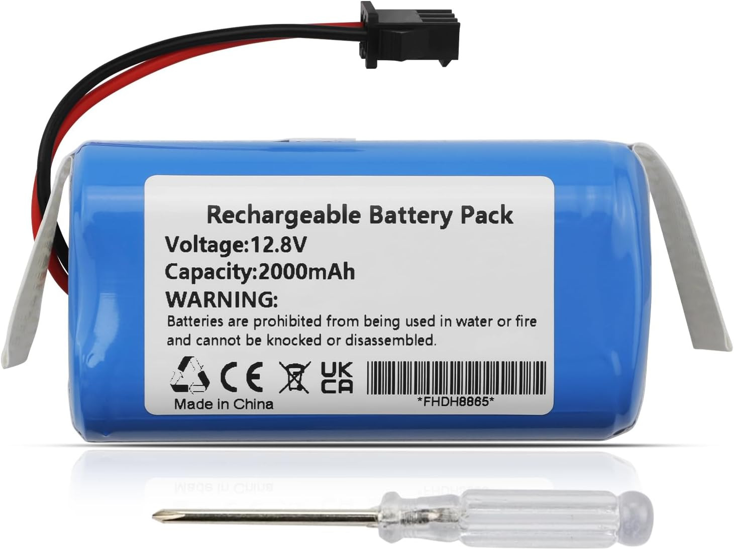 C465-J5-4S1P Battery 12.8V Replacement for OKP Life K2 K3 K4 K5 K7 K8 Robot Vacu