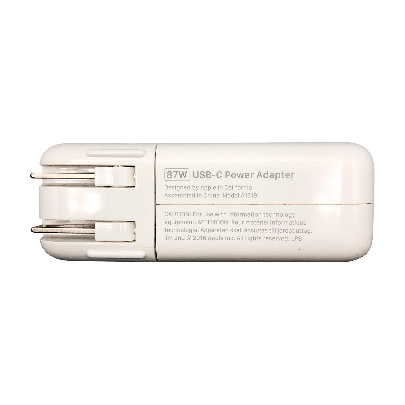 Genuine OEM Apple A1719 87W USB-C Power Adapter MacBook Charger no Cable