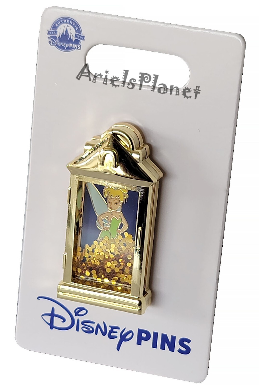 Disney Parks Tinker Bell inside Captain Hook's lamp with Confetti Fill Pin