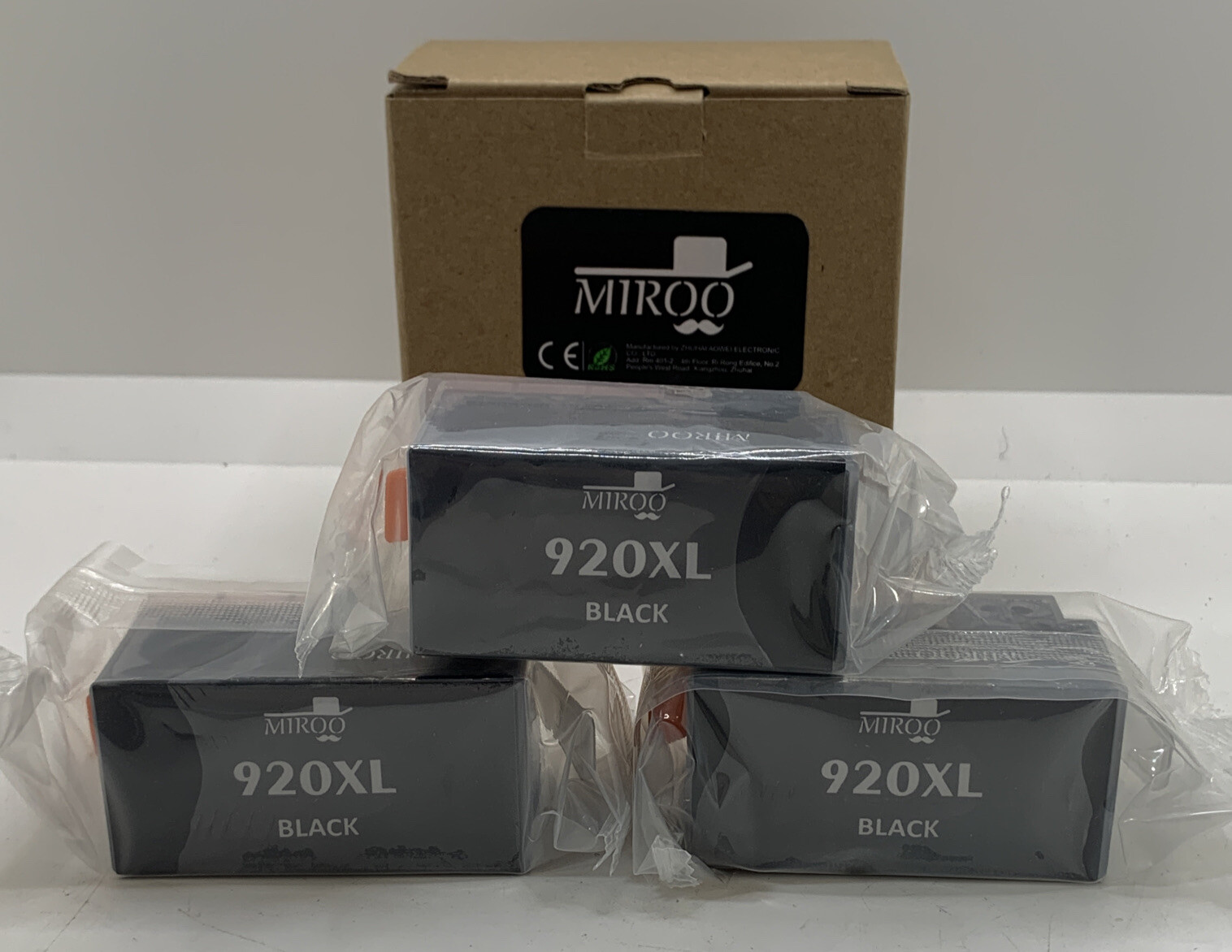 Black Ink Cartridge  for HP 920XL Officejet 6000 6500A 7000 7500A E709a (3 Pack)