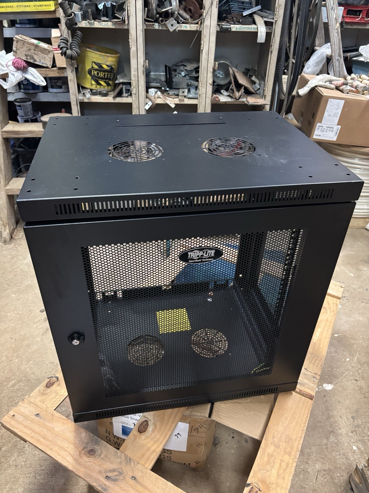 Tripp Lite SRW12U 12U Wall Mount Rack Enclosure Cabinet New . Open Box.